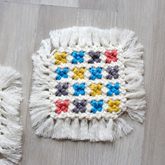 Macrame Table Coasters (Multicolored)